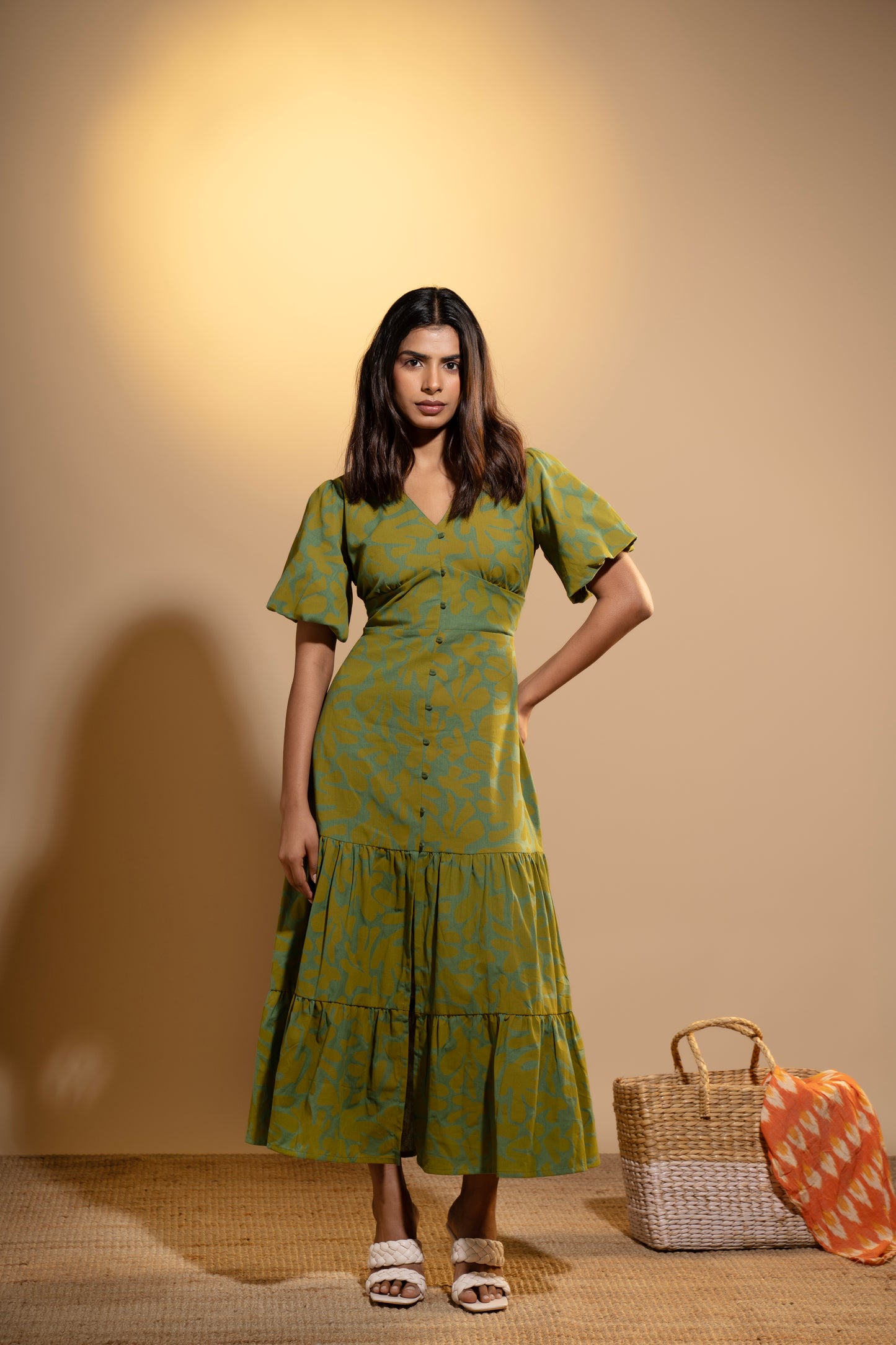 Sea Meadow Tiered Dress