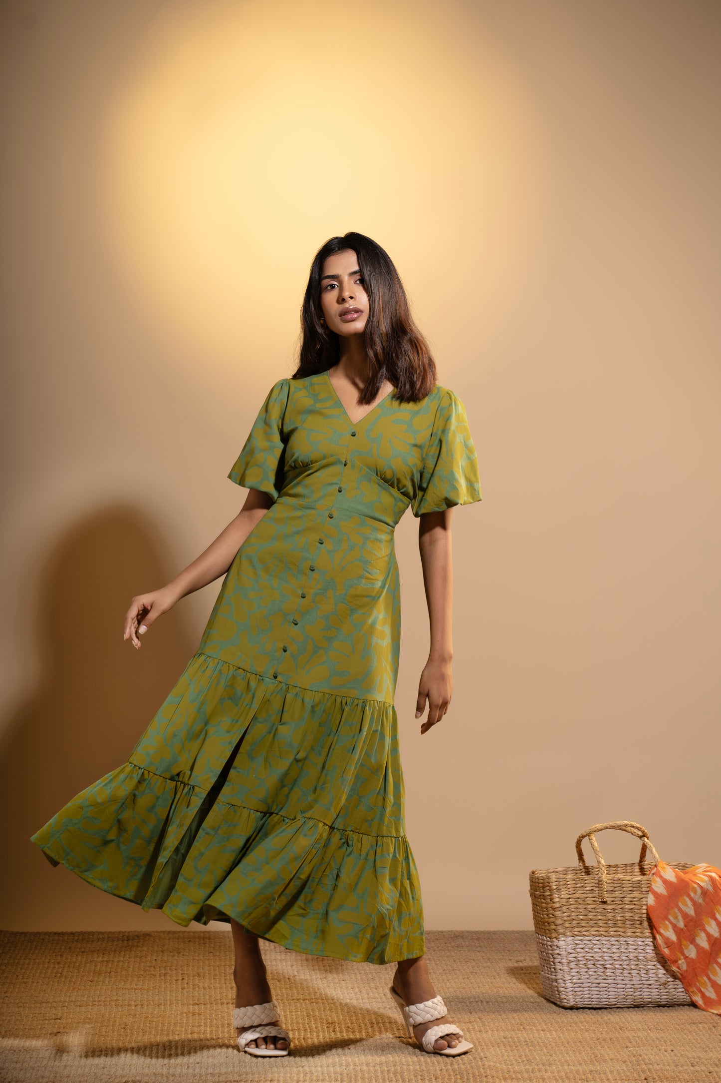 Sea Meadow Tiered Dress