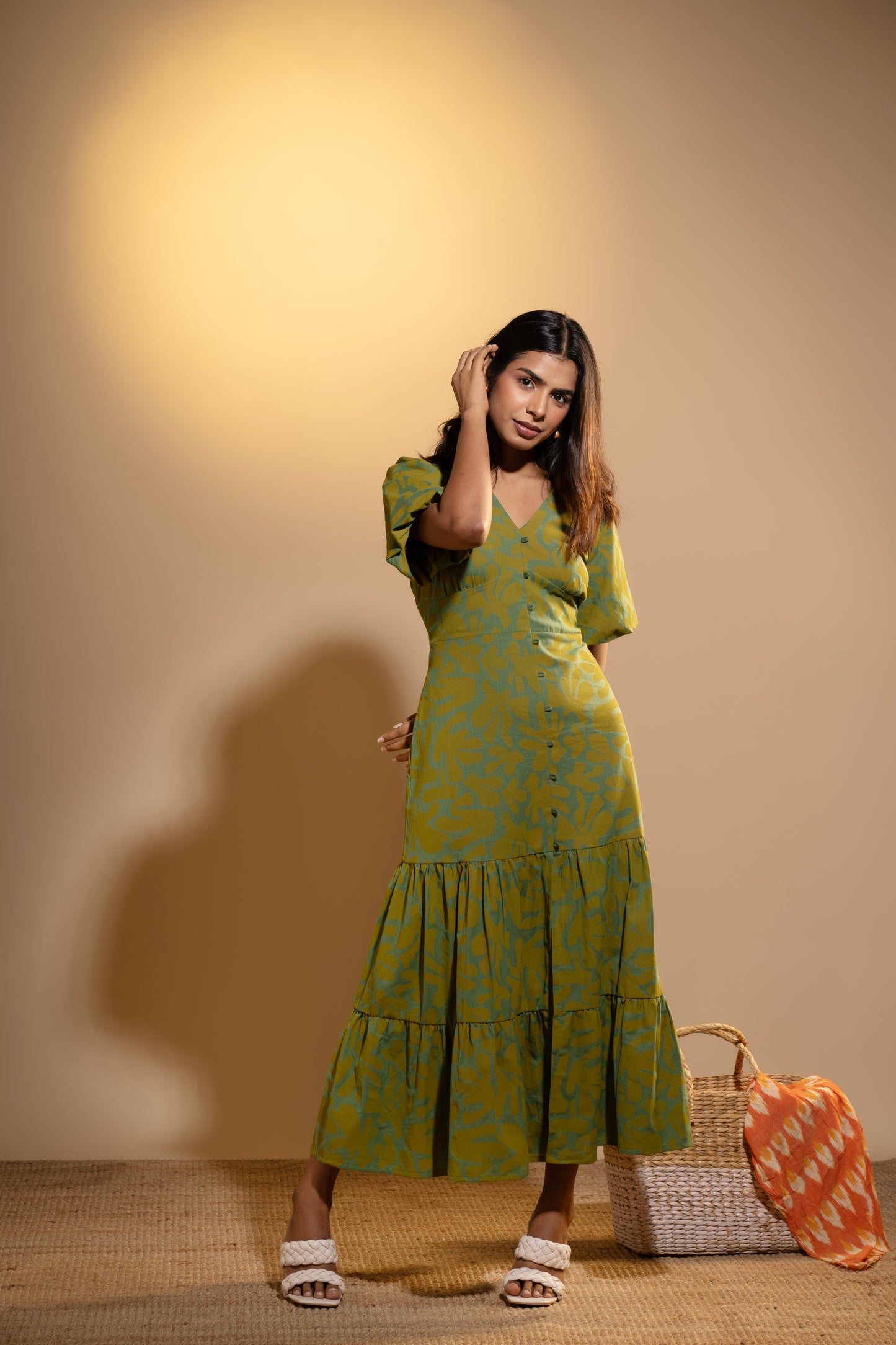 Sea Meadow Tiered Dress