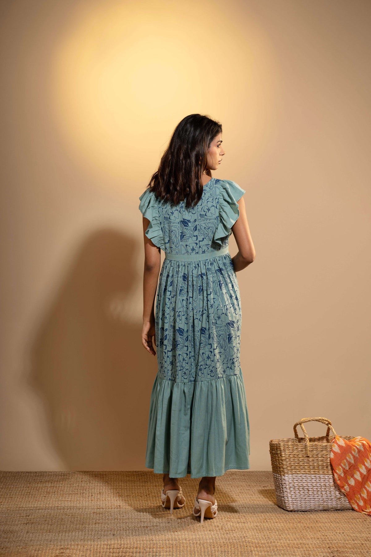 Shore Bloom Ruffle Dress